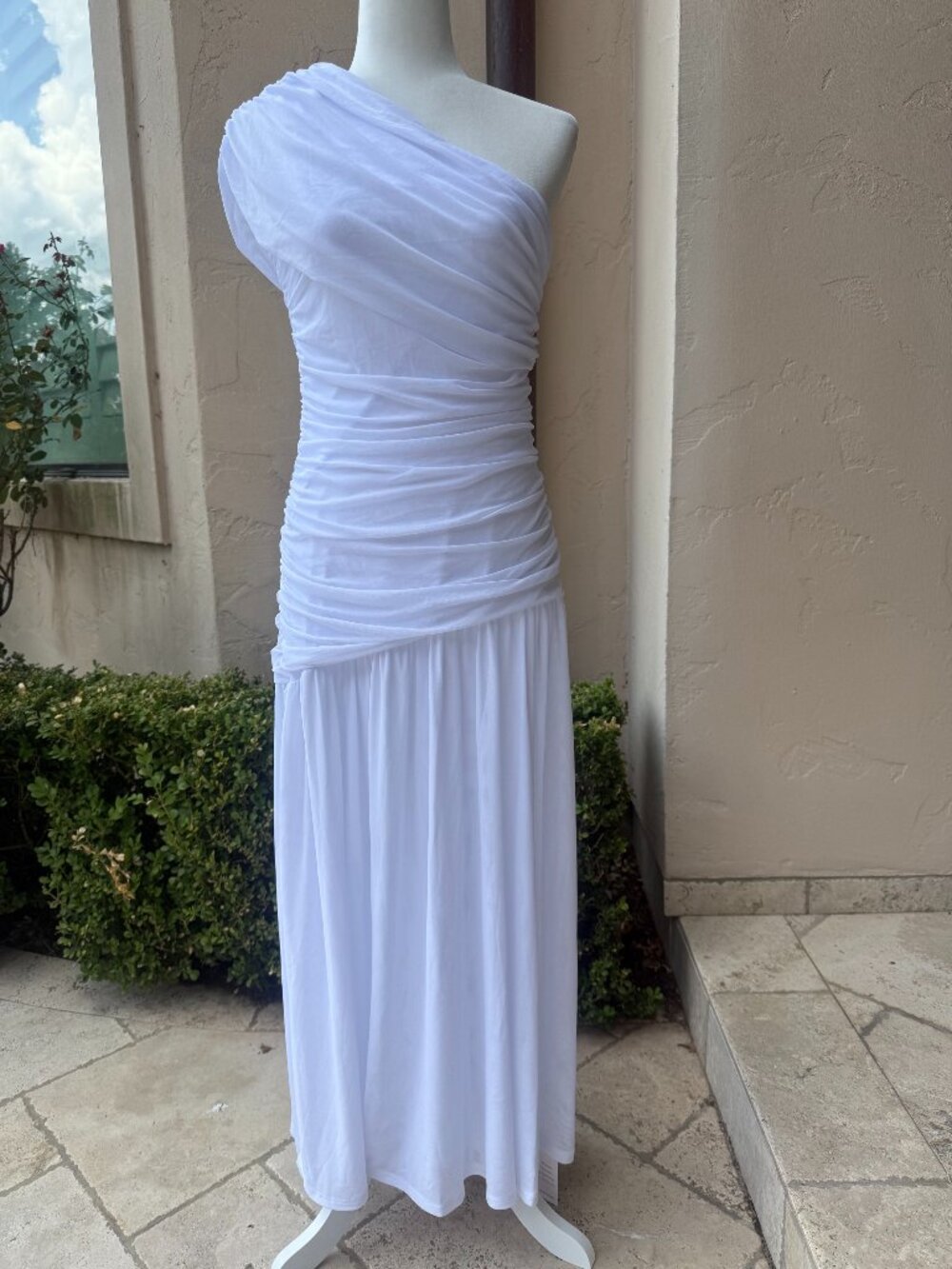 Women's Off Shoulder Bodycon Maxi Dresses 2026 Short Sleeve Ruched body